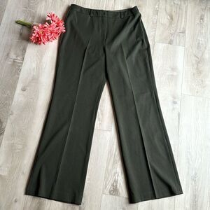Thalian Olive Green Pants, Professional Slacks Size 14